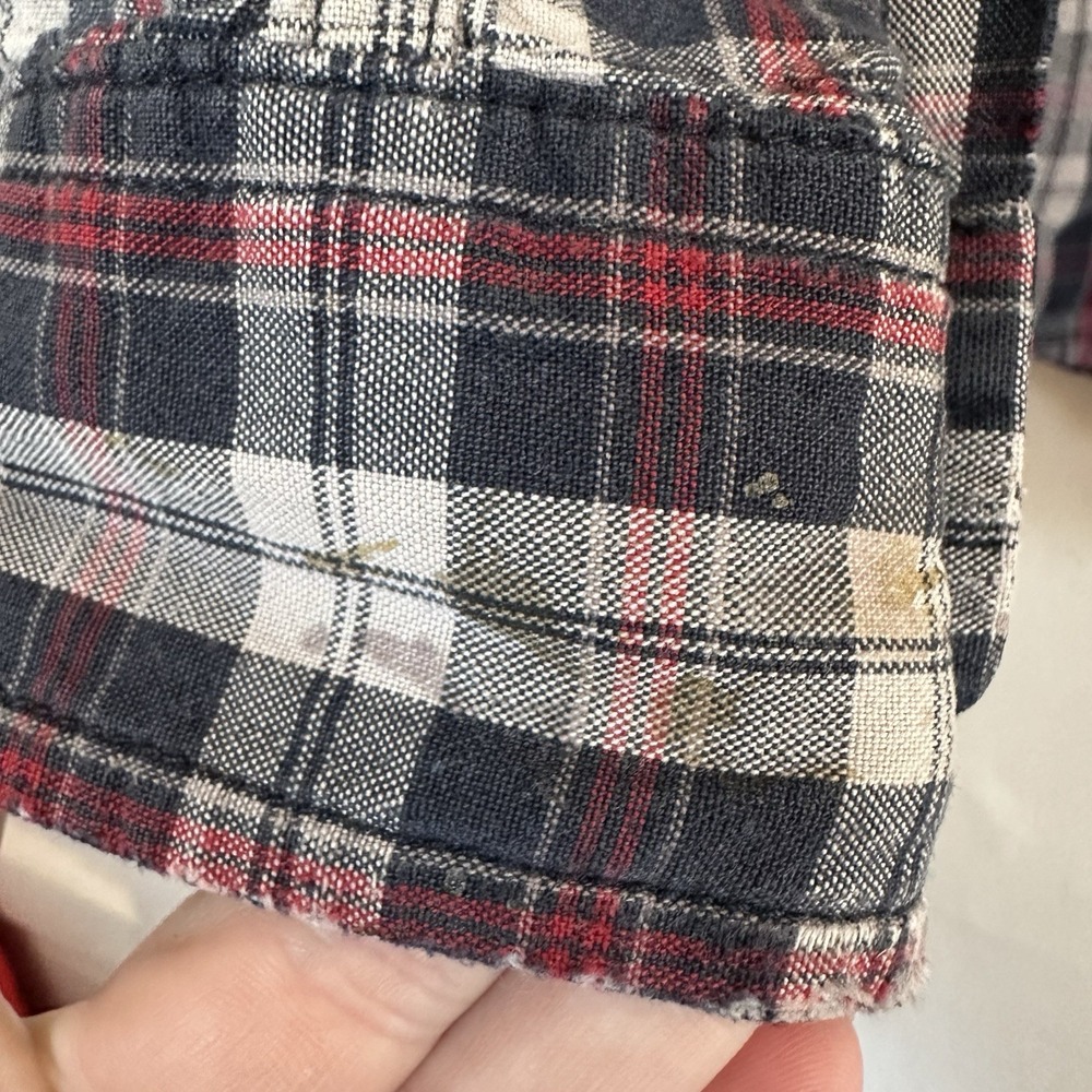 Carhartt Relaxed Fit  Long Sleeve Cotton Button Down Plaid‎ Work Shirt Men's Med - Picture 16 of 16